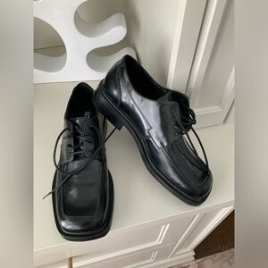 KENNETH COLE REACTION Men’s Black Leather Oxford Dress Lace Up Shoes SZ 11 NEW